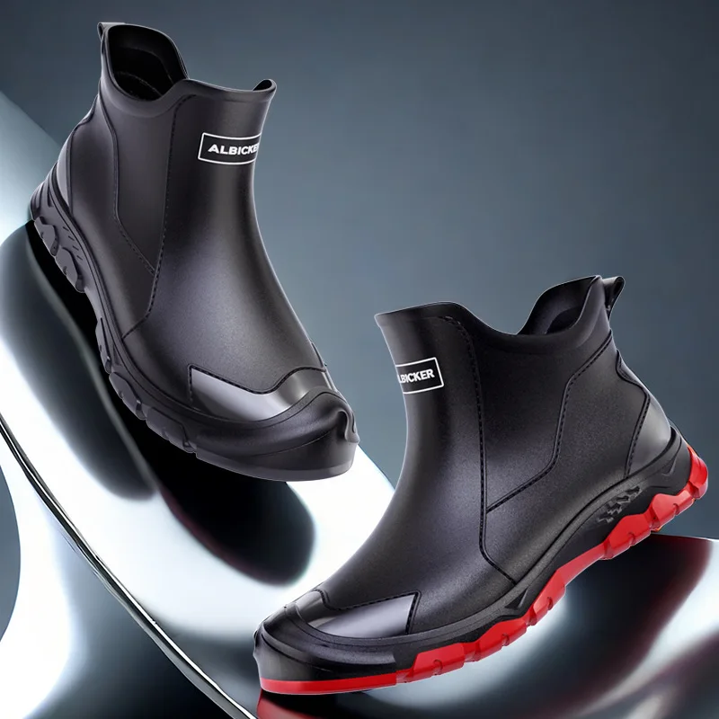 Men'S Shoes Water Resistant - Wear-resistant Wading Boots Men's Short Rain