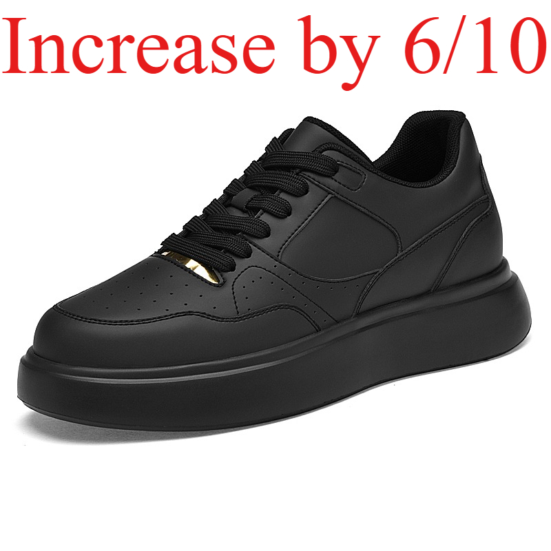 Men Solid Faux Leather Skate S - Men'S Shoes With Height Increase recension och pris